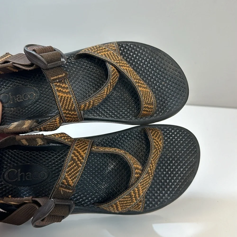 Chaco Z1 Ecotread Orange Strappy Sandals Size 3